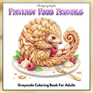 Fantasy Food Animals Grayscale Coloring Book – Printable PDF Download